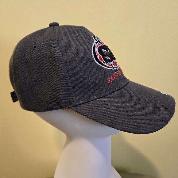 San Francisco Embroidered Cap by Lanza USA Be Seen Structured Gray Canvas Cap - Picture 2 of 13
